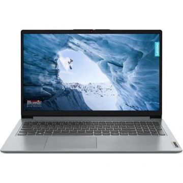 Lenovo Laptop Lenovo IdeaPad 1 15IGL7, 15.6 inch FHD, Intel Pentium Celeron N4120, 8GB RAM, 256GB SSD, Intel UHD Graphics 600, Free DOS, Gri