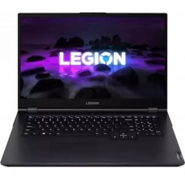 Lenovo Laptop Lenovo Legion 5 17ACH6Hz, AMD Ryzen 7 5800H, 17.3 inch FHD, 16GB RAM, 512GB SSD, nVidia RTX 3060 6GB, No OS, Negru-Albastru