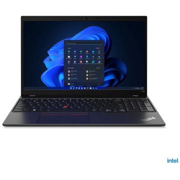 Lenovo Laptop Lenovo ThinkPad L15 G3 T, Intel Core i5-1235U 15.6 inch FHD, 8GB RAM, 512GB SSD, Windows 11 Pro, Negru