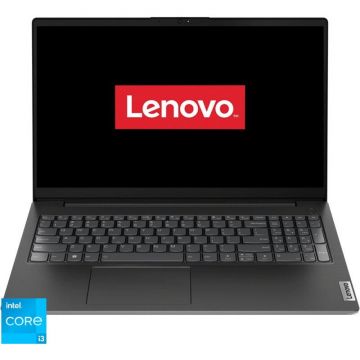 Lenovo Laptop Lenovo V15 G3 IAP, Intel Core i3-1215U, 15.6 inch FHD, 16GB RAM, 512GB SSD, No OS, Negru