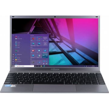 Maxcom Laptop Maxcom mBook14, Intel Celeron J4125, 14 inch FHD, 8GB RAM, 256 SSD, Windows 10 Home, Gri Inchis