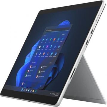 Microsoft Tableta Microsoft Surface Pro 8, Intel Core i5-1145G7, 13 inch PixelSense, 8GB RAM, 256GB SSD, 8MP, Wi-Fi, Bluetooth, Windows 10 Pro, Argintiu