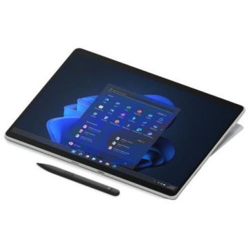 Microsoft Tableta Microsoft Surface Pro 8, Intel Core i5-1145G7, 13 inch PixelSense, 8GB RAM, 256GB SSD, 8MP, Wi-Fi, Bluetooth, Windows 11 Pro, Argintiu