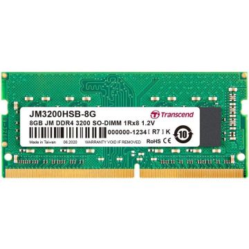 Transcend Memorie laptop Transcend JetRam 8GB (1x8GB) DDR4 3200MHz CL22 1.2V 1Rx8