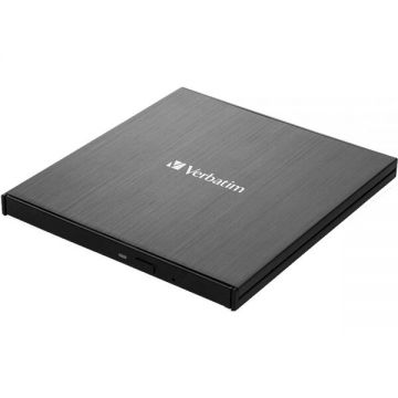 Verbatim Blu-Ray Writer extern VERBATIM Slimline 43888 Ultra HD 4K, USB 3.1, Negru
