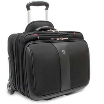 Wenger Geanta Trolley Wenger Patriot pentru laptop de 17inch, Negru