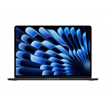 Apple Laptop Apple MacBook Air, Apple M2, 15.3 inch, 8GB RAM, 256GB SSD, Mac OS Ventura, Negru