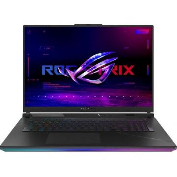 Asus Laptop Gaming Asus ROG Strix SCAR G834JZ, Intel Core i9-13980HX, 18 inch QHD+, 64GB RAM, 2TB SSD, nVidia GeForce RTX 4080 12GB, Free DOS, Negru