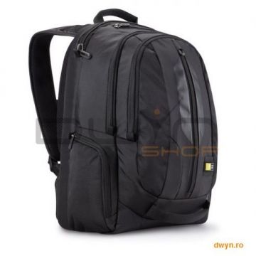 Case Logic Rucsac laptop 17.3' Case Logic, buzunar frontal, buzunare laterale, nylon, black 'RPB-217'