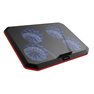 Cooler laptop Havit HV-F2069, compatibil pana la 17 inch, numar ventilatoare: 4, 1.200 rpm, USB, iluminare LED albastru, portabil, negru Cooler laptop Havit HV-F2069, compatibil pana la 17 inch, numar ventilatoare: 4, 1.200 rpm, USB, iluminare LED albastru, portabil, negru