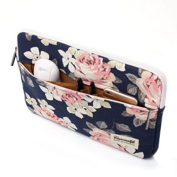 Husa laptop Canvaslife Sleeve 13/14 inch Navy Rose