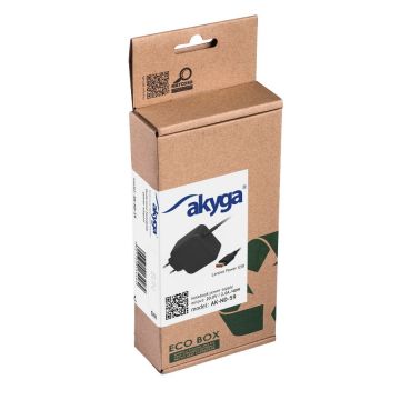 Incarcator laptop AKYGA AK-ND-59 pentru Lenovo si IBM, 20V, 2.0A, 40W, mufa USB Power Lenovo, Negru