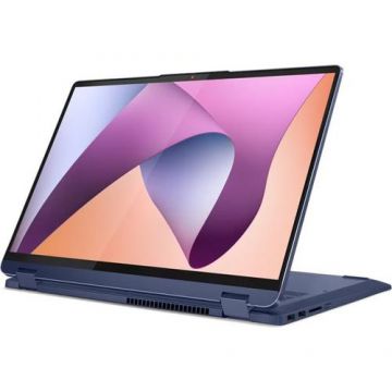 Laptop 2in1 Lenovo IdeaPad Flex 5 16ABR8 (Procesor AMD Ryzen™ 7 7730U (16M Cache, up to 4.5 GHz), 16inch WUXGA Touch, 16GB, 1TB SSD, AMD Radeon Graphics, Win 11 Home, Albastru)