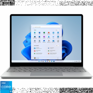 Laptop Microsoft Surface GO 2 cu procesor Intel Core, i5-1135G7 pana la 4.2GHz, 12.4 , 8GB, 128GB SSD, Intel Iris Xe Graphics, Windows 11 Home, Platinum