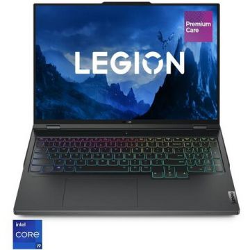 Lenovo Laptop Gaming Lenovo Legion Pro 7 16IRX8H, Intel Core i9-13900HX, 16 inch WQXGA, 32GB RAM, 1TB SSD, nVidia RTX 4080 12GB, Free DOS, Gri