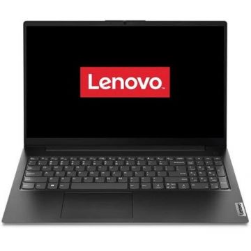Lenovo Laptop Lenovo V15 G4 AMN, AMD Ryzen 3 7320U, 15.6 inch FHD, 8GB RAM, 256GB SSD, Free DOS, Negru