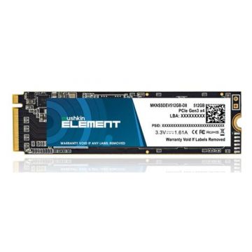 SSD Mushkin ELEMENT, 512GB, M.2 2280, PCIe 3.0 x4 NVMe, TLC