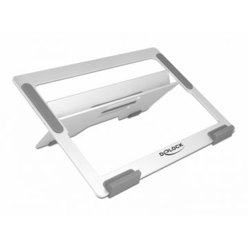 Stand din aluminiu pentru tableta si laptop, Delock 18415