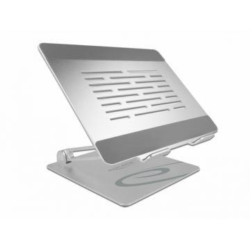 Stand reglabil din aluminiu pentru tableta si laptop, Delock 18414