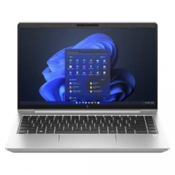 Laptop HP EliteBook 640 G10 (Procesor Intel® Core™ i5-1335U (12M Cache, up to 4.60 GHz) 14inch FHD, 16GB, 512GB SSD, Intel Iris Xe Graphics, 4G, Windows 11 Pro, Argintiu) + HP Wolf Pro Security Edition