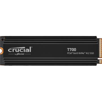 SSD Crucial T700, 4TB, PCI Express 5.0 x4, NVMe 2.0, radiator