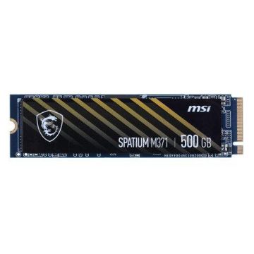 SSD MSI SPATIUM M371, 500GB, M.2 2280, PCIe Gen 3.0 x4 NVMe 1.3, 3D NAND