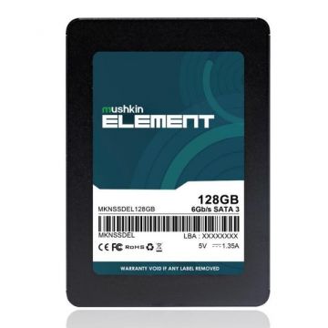 SSD Mushkin ELEMENT, 128GB, SATA III, 3D NAND FLASH, 2.5inch