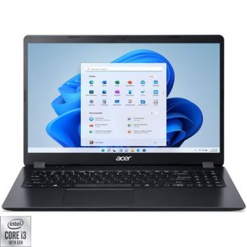 Laptop Acer Aspire 3 A315-56, Procesor Intel® Core™ i3-1005G1 pana la 3.40 GHz, 15.6inch Full HD, 8GB, 512GB SSD, Intel® UHD Graphics, Windows 11 Home