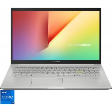 Laptop ASUS 15.6'' VivoBook 15 OLED K513EA, FHD, Procesor Intel Core i7-1165G7, 8GB DDR4, 512GB SSD, Intel Iris Xe, No OS, Hearty Gold