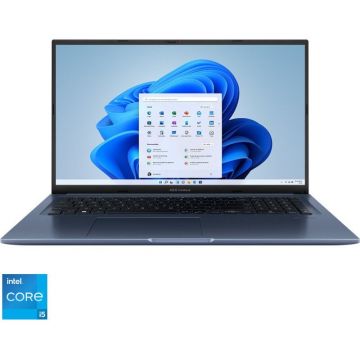 Laptop ASUS Vivobook K1703ZA cu procesor Intel® Core™ i5-12500H pana 4.50 GHz, 17.3, Full HD, IPS, 8GB, 512GB M.2 NVMe™ PCIe® 3.0 SSD, Intel® UHD Graphics, Windows 11 Home