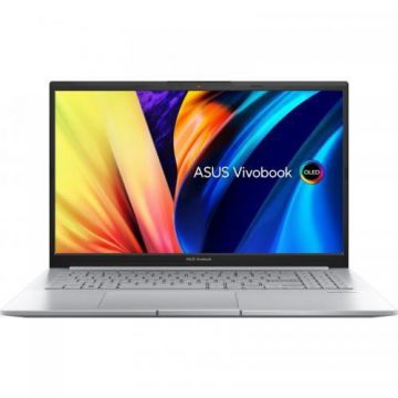 Laptop Asus VivoBook Pro 15 OLED M6500QC-L1037 (Procesor AMD Ryzen™ 7 5800H (16M Cache, up to 4.4 GHz) 15.6inch FHD, 16GB, 512GB SSD, nVidia GeForce RTX 3050 @4GB, Argintiu)