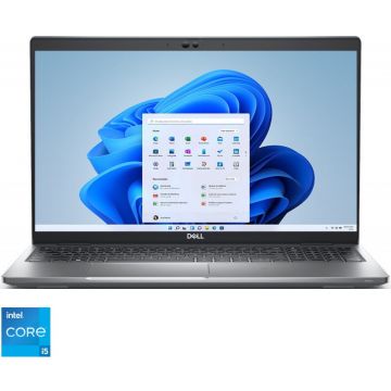 Laptop DELL 15.6'' Latitude 5530 (seria 5000), FHD, Procesor Intel® Core™ i5-1235U, 8GB DDR4, 256GB SSD, Intel Iris Xe, Win 11 Pro, 3Yr BOS