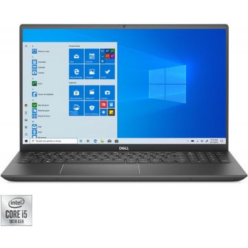 Laptop DELL 15.6'' Vostro 7500 (seria 7000), FHD, Procesor Intel® Core™ i5-10300H, 16GB DDR4, 512GB SSD, GeForce GTX 1650 4GB, Win 10 Pro, Vintage Gray, 3Yr BOS