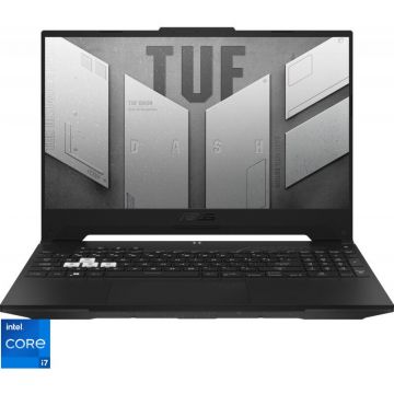 Laptop Gaming ASUS TUF Dash F15 cu procesor 12th Gen Intel® Core™ i7-12650H pana la 4.70 GHz, 15.6, Full HD, 144Hz, 16GB DDR5, 512GB PCIe® 3.0 NVMe™ M.2 SSD, NVIDIA® GeForce RTX™ 3050 4GB GDDR6, No OS