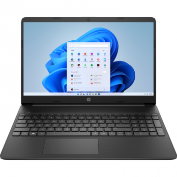Laptop HP 15s-fq2065nq cu procesor Intel® Core™ i3-1125G4 pana la 3.70 GHz, Tiger Lake, 15.6, 8GB, 256GB SSD, Intel UHD Graphics, Windows 11 Home S, Black