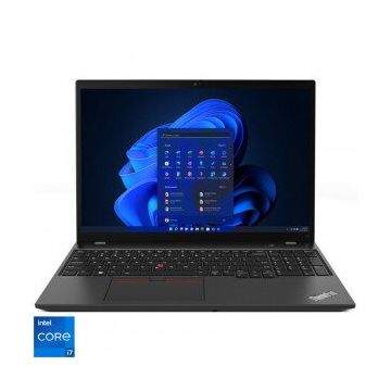 Laptop Lenovo 16'' ThinkPad T16 Gen 1, WUXGA IPS, Procesor Intel® Core™ i7-1255U (12M Cache, up to 4.70 GHz), 16GB DDR4, 1TB SSD, Intel Iris Xe, Win 11 DG Win 10 Pro, Thunder Black