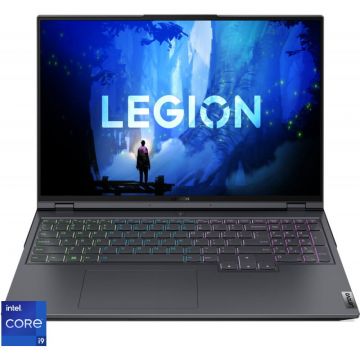 Laptop Lenovo Gaming 16'' Legion 5 Pro 16IAH7H, WQXGA IPS 165Hz G-Sync, Procesor Intel Core i9-12900H, 32GB DDR5, 2x 1TB SSD, GeForce RTX 3070 Ti 8GB, No OS, Storm Grey, 4-Zone RGB