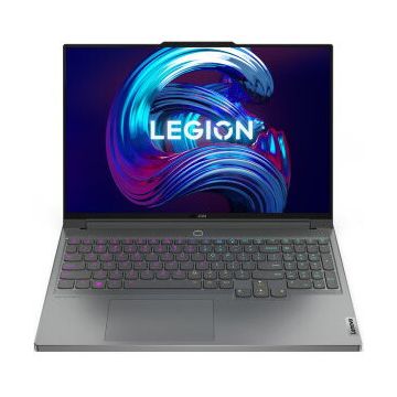 Laptop Lenovo Gaming 16'' Legion 7 16ARHA7, WQXGA IPS 165Hz, Procesor AMD Ryzen™ 7 6800H, 32GB DDR5, 1TB SSD, Radeon RX 6850M XT 12GB, No OS, Storm Grey