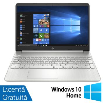 Laptop Nou HP 15-DY2027, Intel Core i7-1165G7 1.20-4.70GHz, 8GB DDR4, 256GB SSD, 15.6 Inch TouchScreen, Windows 10 Home, Natural Silver
