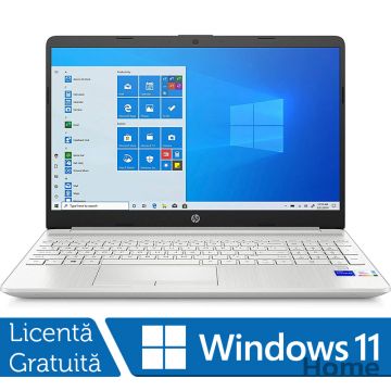 Laptop Nou HP 15T-DW300, Intel Core i7-1165G7 1.20-4.70GHz, 8GB DDR4, 256GB SSD, 15.6 Inch, Windows 11 Home, Natural Silver Laptop Nou HP 15T-DW300, Intel Core i7-1165G7 1.20-4.70GHz, 8GB DDR4, 256GB SSD, 15.6 Inch, Windows 11 Home, Natural Silver