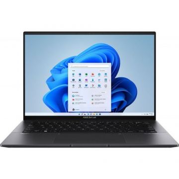 Laptop Zenbook 14 OLED UM3402YA (Procesor AMD Ryzen 7 5825U (16M Cache, up to 4.5 GHz) 14inch 2.8K 90Hz, 16GB, 1TB SSD, AMD Radeon Graphics, Windows 11 Home, Negru)