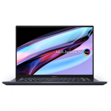 Ultrabook ASUS 16'' Zenbook Pro 16X OLED UX7602ZM, 4K Touch, Procesor Intel® Core™ i9-12900H, 32GB DDR5, 2TB SSD, GeForce RTX 3060 6GB, Win 11 Pro, Tech Black