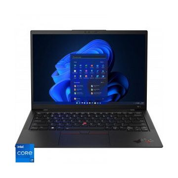 Ultrabook Lenovo 14'' ThinkPad X1 Carbon Gen 10, WQUXGA IPS, Procesor Intel Core i7-1260P, 32GB DDR5, 1TB SSD, Intel Iris Xe, 5G, Win 11 Pro, Black Weave