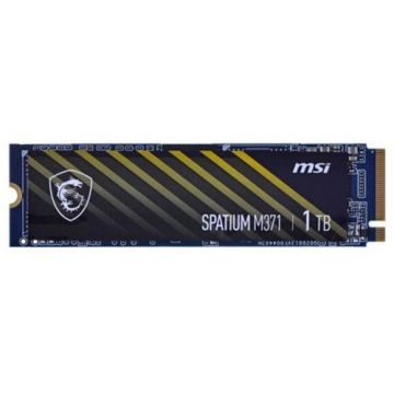 SSD MSI SPATIUM M371, 1TB, M.2 2280, PCIe Gen 3.0 x4 NVMe 1.3, 3D NAND