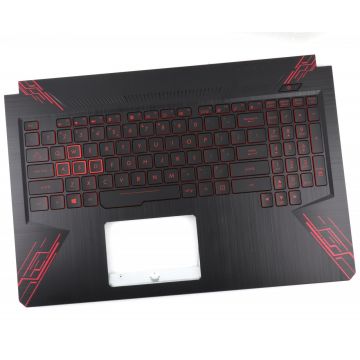 Tastatura Asus 90NR00J1-R31UI1 Neagra cu Palmrest Negru cu Rosu iluminata backlit