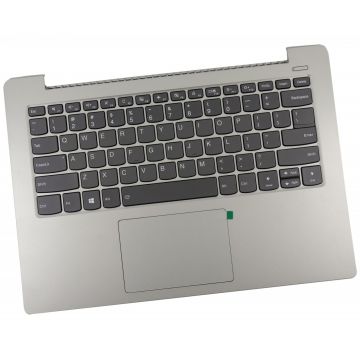 Tastatura Lenovo IdeaPad 330S-14 Gri cu Palmrest Argintiu si TouchPad iluminata backlit