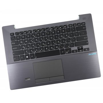 Tastatura Asus 0KNB0-3629LA00 Neagra cu Palmrest Gri cu TouchPad iluminata backlit