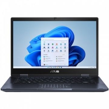 Asus Laptop 2 in 1 Asus B3 Flip B3402FBA, Intel Core i7-1255U, 14 inch FHD Touch, 16GB RAM, 1TB SSD, Free DOS, Negru