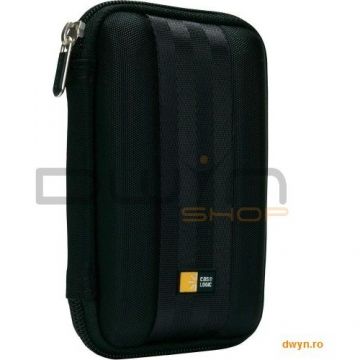 Case Logic Husa HDD portabil Case Logic, curea prindere hdd, buzunar intern plasa, spuma eva, black 'QHDC-101'