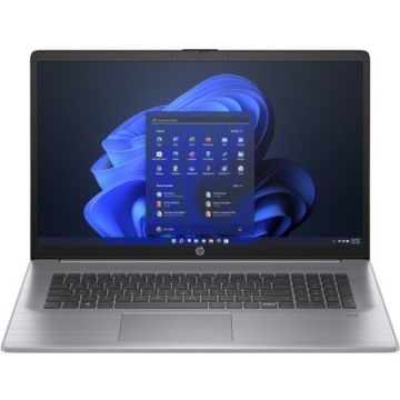 HP Laptop HP 470 G10, Intel Core i5-1335U, 17.3 inch FHD, 16GB RAM, 512GB SSD, Windows 11 Pro, Argintiu
